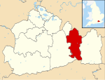 Reigate and Banstead UK locator map